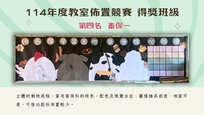 第四名：畜保一圖片